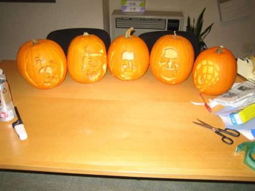 more pumpkin carving in Nagano, Japan (updated) - Zombie Pumpkins!