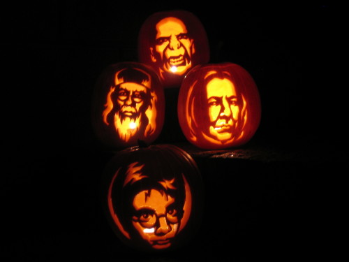 more pumpkin carving in Nagano, Japan (updated) - Zombie Pumpkins!