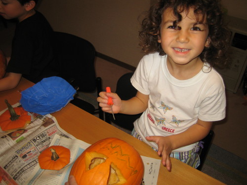 more pumpkin carving in Nagano, Japan (updated) - Zombie Pumpkins!